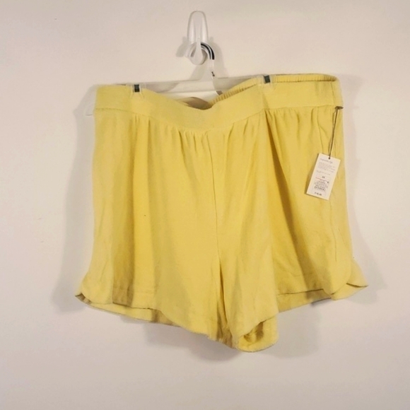 A new day Terry material Yellow beach cover up Short Size 2XL - Picture 1 of 7